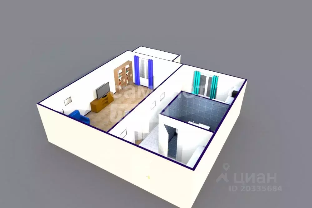 1-к кв. Пензенская область, Кузнецк ул. Ленина, 256А (30.0 м) - Фото 2