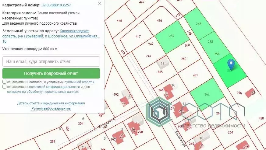 Участок в Калининградская область, Гурьевский муниципальный округ, ... - Фото 0