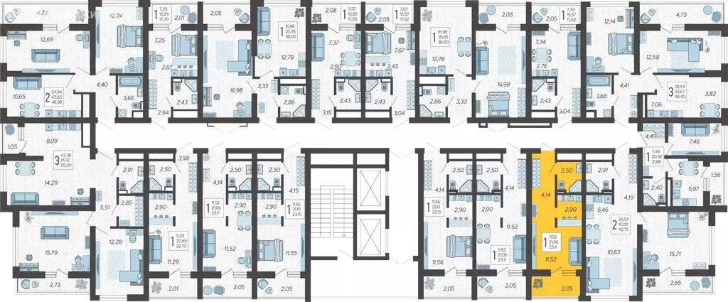 Квартира-студия: Сочи, микрорайон Бытха, Ясногорская улица, 16/2 к12 ... - Фото 2