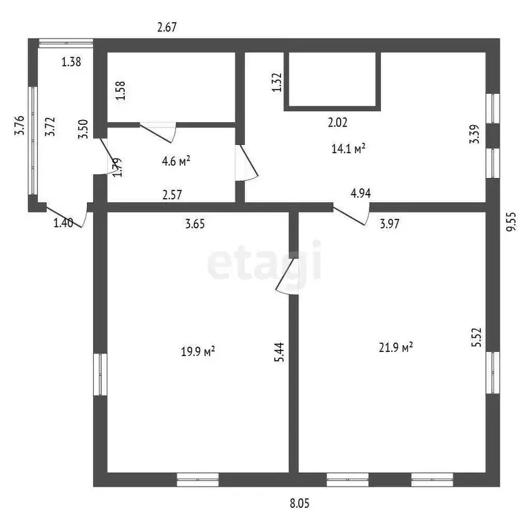 Дом, 52.3 м - Фото 0