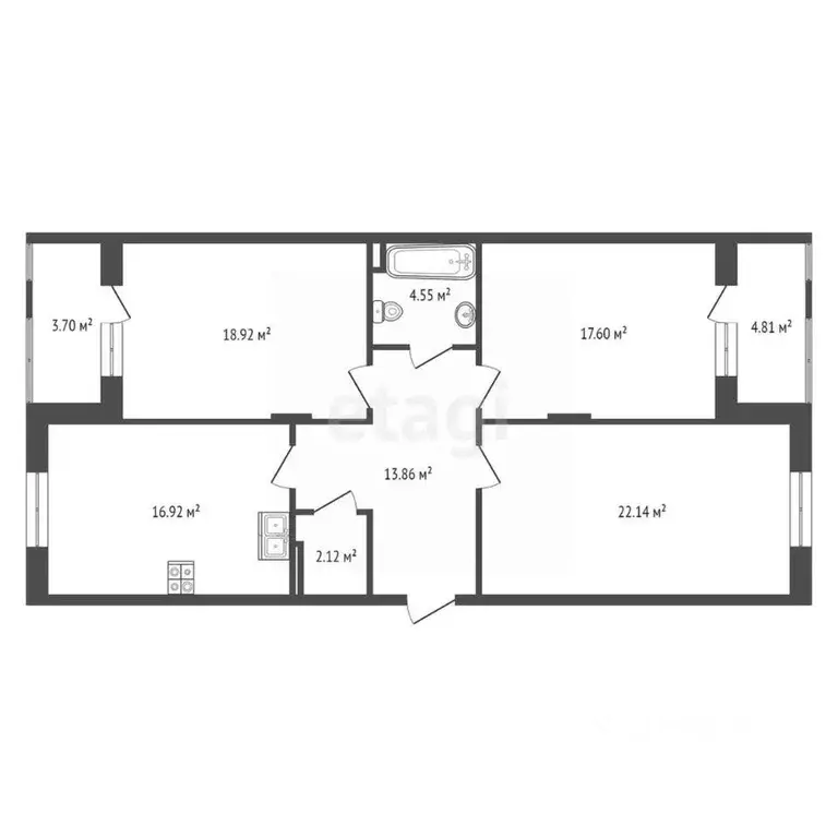 3-к кв. Краснодарский край, Новороссийск городской округ, с. Мысхако ... - Фото 2