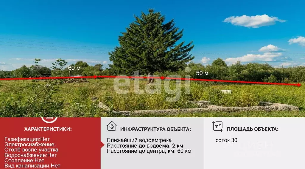 Участок в Кемеровская область, Новокузнецкий муниципальный округ, пос. ... - Фото 1