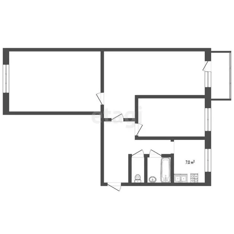 3-комнатная квартира: Тутаев, Советская улица, 13 (56.2 м) - Фото 1