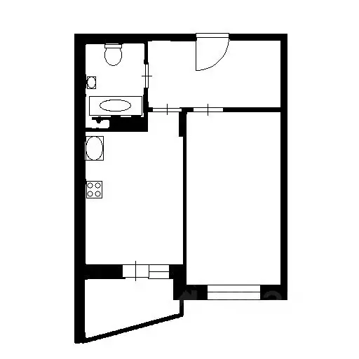 1-к кв. Санкт-Петербург просп. Героев, 18 (43.0 м) - Фото 2