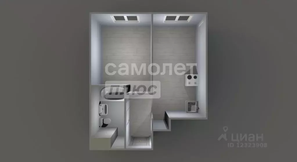 1-к кв. Москва Рязановское поселение, ул. Уточкина, 5к1 (30.8 м) - Фото 2