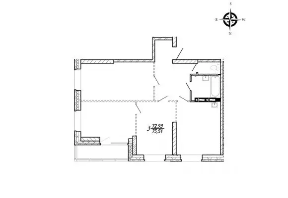 3-к кв. Приморский край, Владивосток ул. Архангельская, 29к1 (74.7 м) - Фото 0