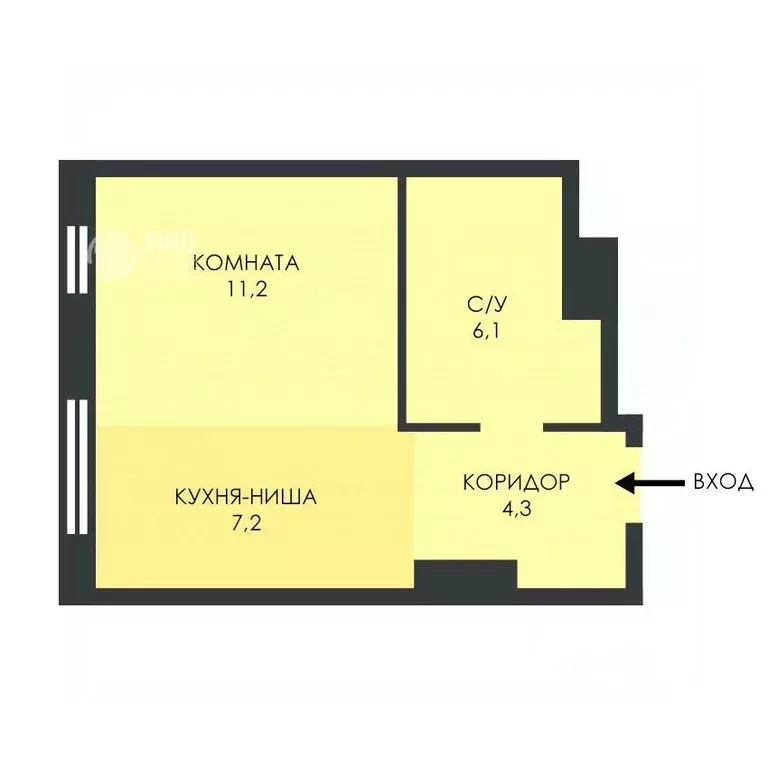 1-к кв. Москва ул. Крузенштерна, 3к1 (28.8 м) - Фото 2