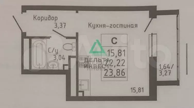 Квартира-студия, 24 м, 18/25 эт. - Фото 0