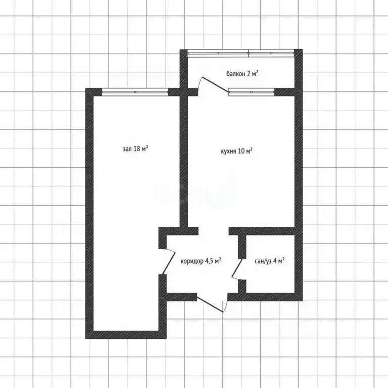 1-к кв. Адыгея, Майкоп Степная ул., 170 (34.0 м) - Фото 2
