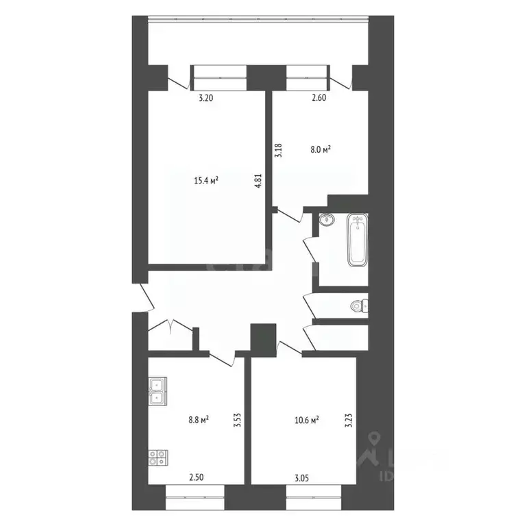 3-к кв. Владимирская область, Вязниковский район, пос. Степанцево ... - Фото 2