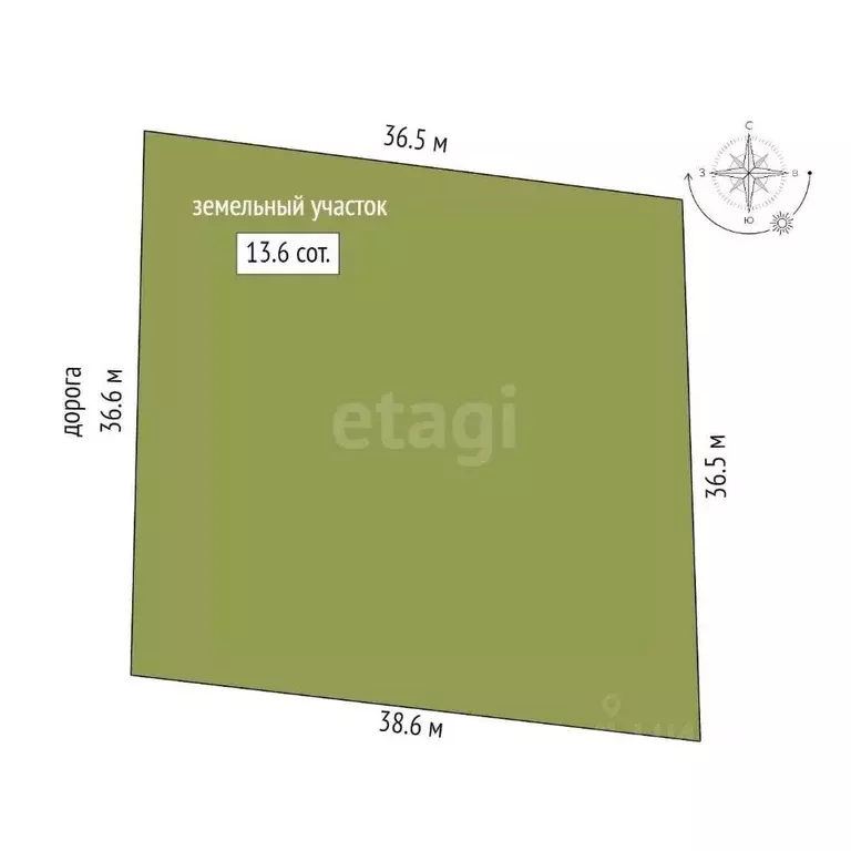 Участок в Вологодская область, пос. Ермаково ул. Лазурная (13.5 сот.) - Фото 2