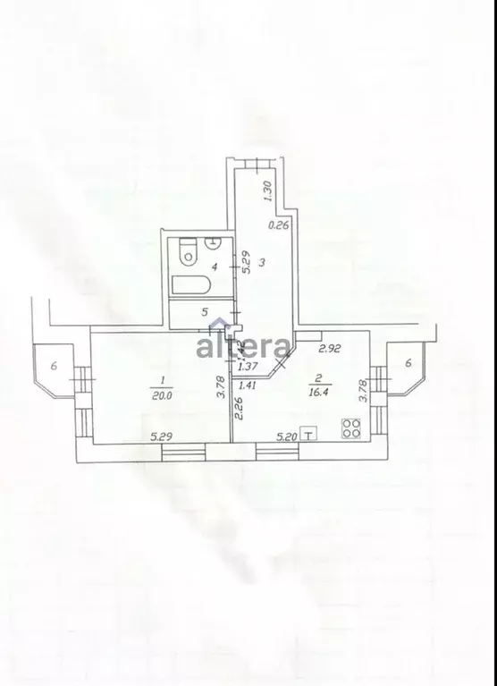 1-к кв. Татарстан, Казань ул. Фатыха Амирхана, 18/41 (57.2 м) - Фото 2