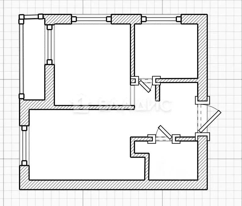 2-к кв. Пензенская область, Пензенский район, Засечный сельсовет, с. ... - Фото 2