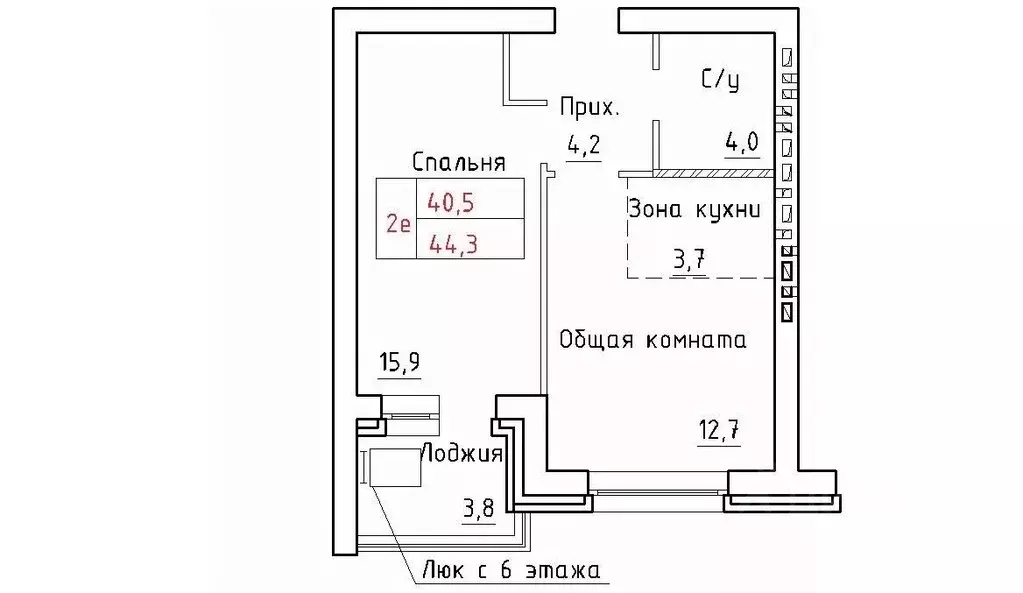 2-к кв. Новосибирская область, Новосибирский район, Мичуринский ... - Фото 1
