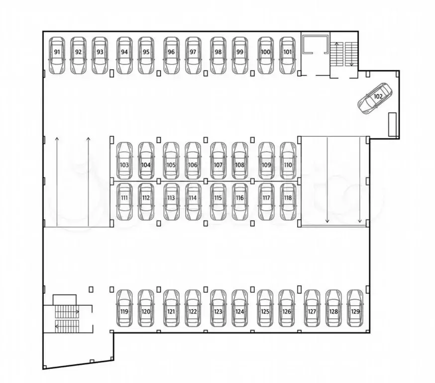 Машиноместо, 12 м - Фото 0