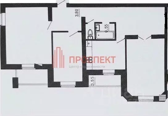3-к кв. Пензенская область, Пенза ул. Володарского, 9а (98.5 м) - Фото 2
