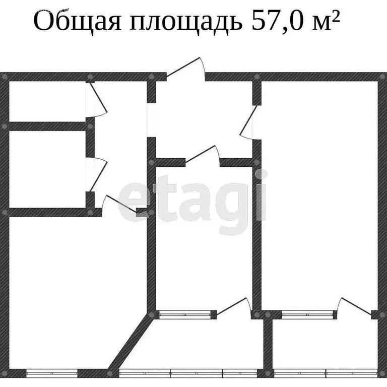 2-комнатная квартира: Саратов, Усть-Курдюмская улица, 3 (54 м) - Фото 1