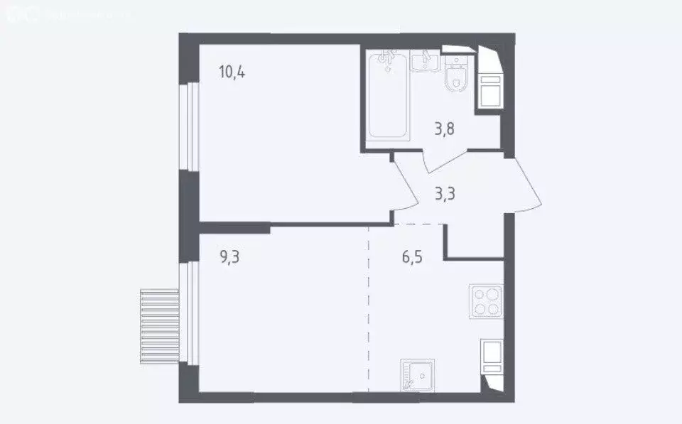 2-комнатная квартира: Мытищи, улица Стрельбище Динамо, 10 (35 м) - Фото 1