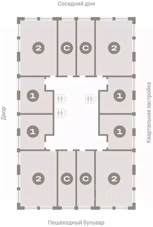 2-к кв. Тюменская область, Тюмень Зарека жилой комплекс (62.23 м) - Фото 1