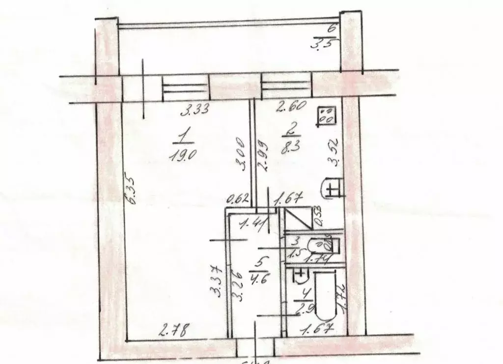 1-комнатная квартира: Казань, Революционная улица, 27 (43.3 м) - Фото 1