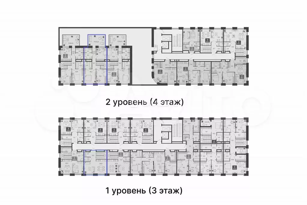 3-к. квартира, 104,8 м, 3/5 эт. - Фото 1