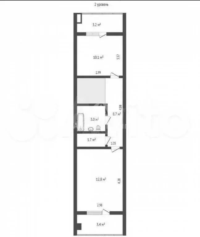3-комнатная квартира: Севастополь, улица Адмирала Юмашева, 13 (76.6 м) - Фото 2