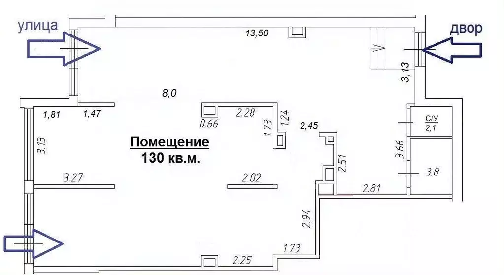 Помещение свободного назначения в Санкт-Петербург просп. Ветеранов, ... - Фото 1