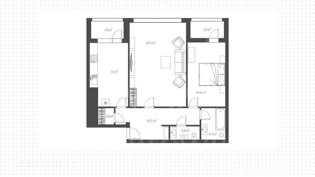 Продаётся 3-к квартира, 86.4 м - Фото 1
