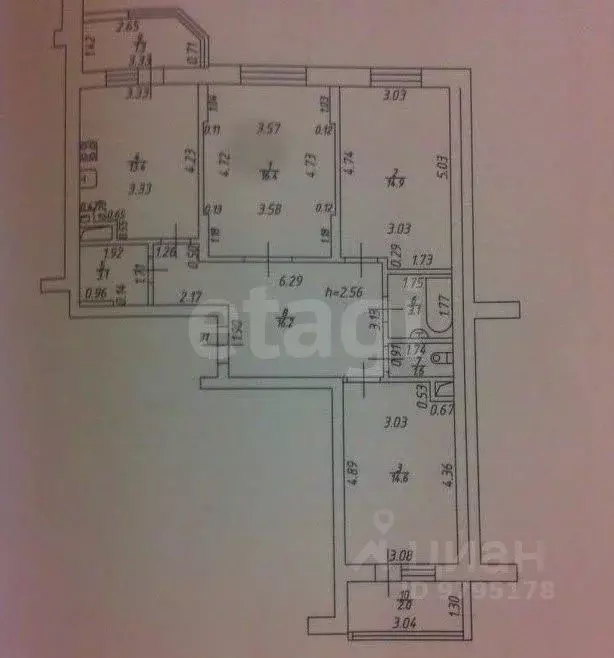 3-к кв. Татарстан, Казань ул. Нурихана Фаттаха, 15 (83.3 м) - Фото 2