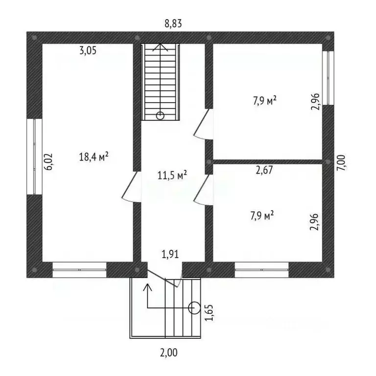 Дом в Башкортостан, Уфимский район, с. Булгаково Школьная ул., 47/4 ... - Фото 2