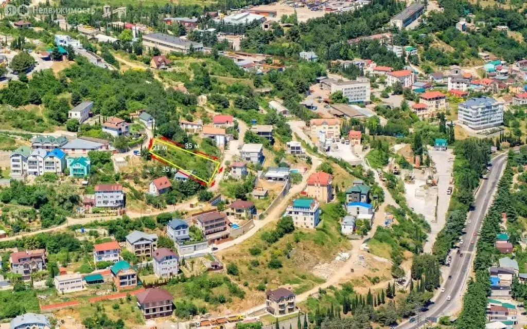 Участок в Ялта, Верхнедарсановская улица (7.4 м) - Фото 1
