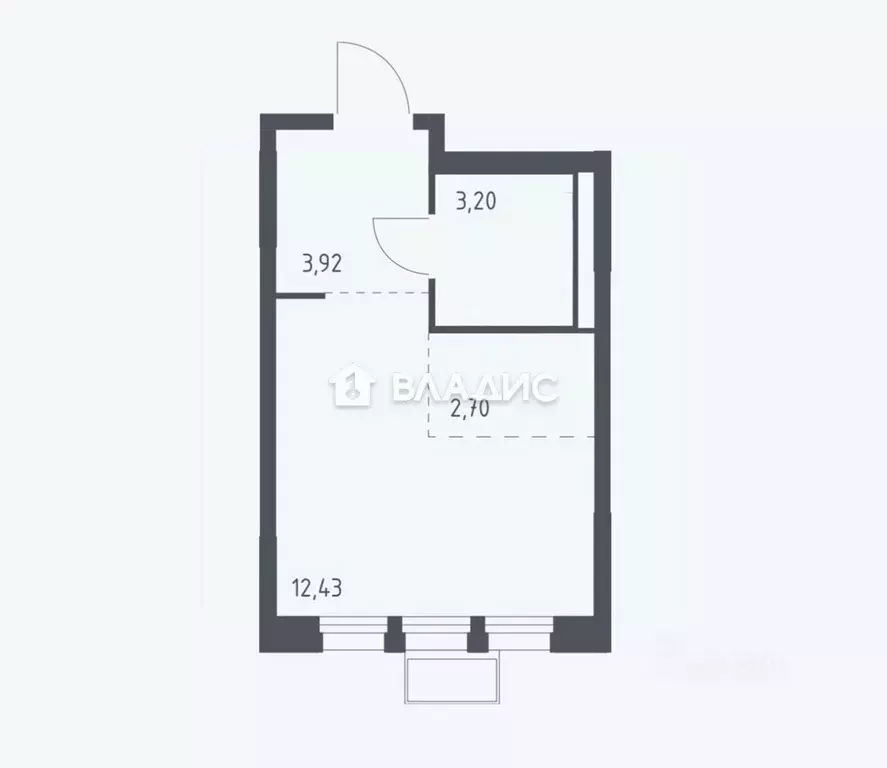 Студия Московская область, Химки Клязьма-Старбеево мкр, Ивакино кв-л, ... - Фото 2