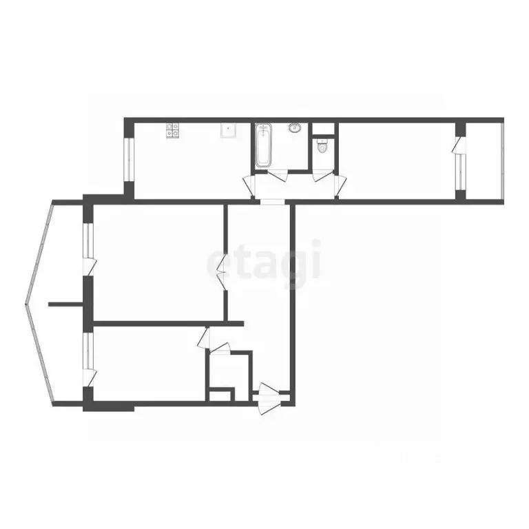 3-к кв. Смоленская область, Смоленск ул. Нормандия-Неман, 27 (77.2 м) - Фото 1