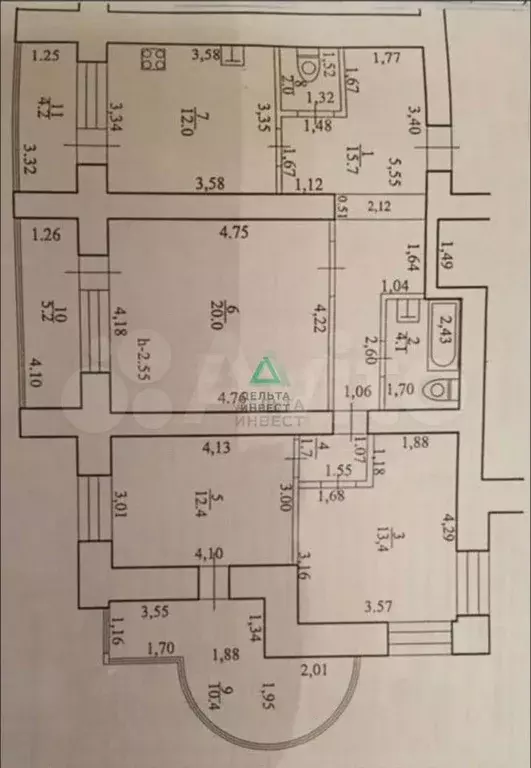 3-к. квартира, 81,3 м, 7/15 эт. - Фото 0