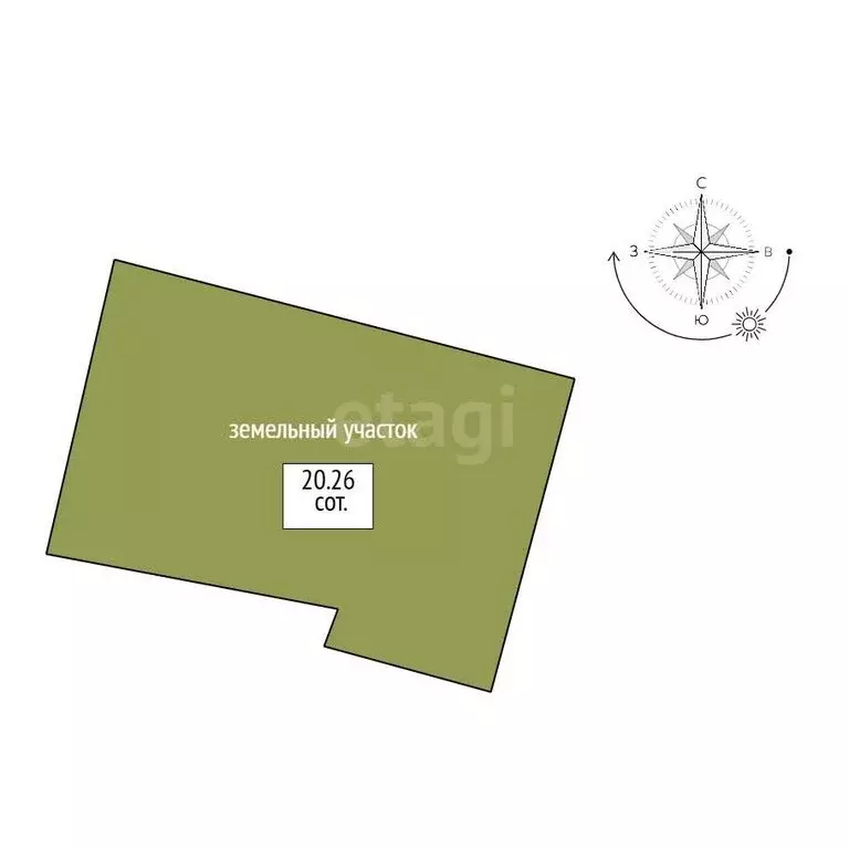 Участок в посёлок Уралец, Белогорская улица (20 м) - Фото 1