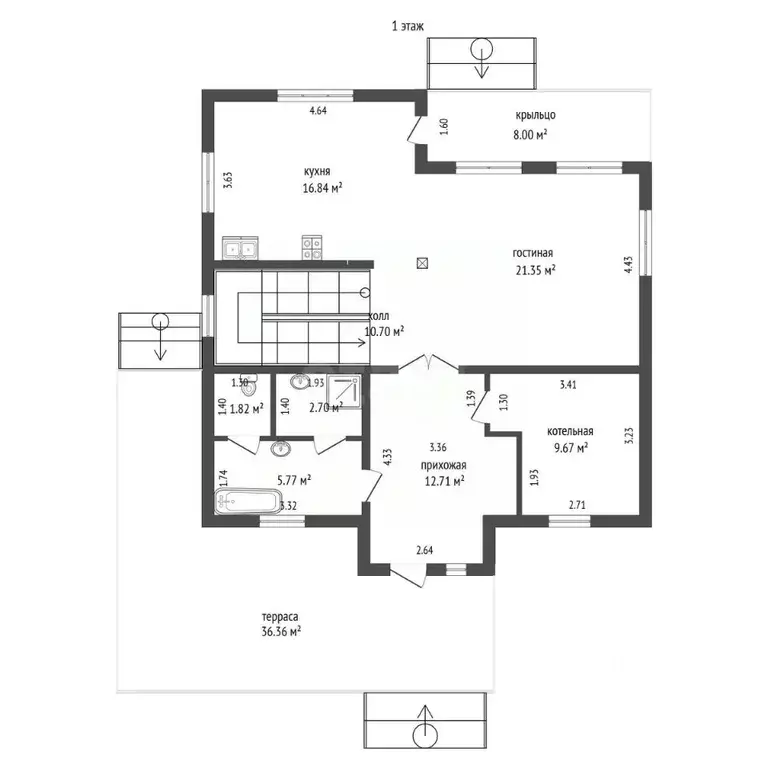 Дом в Саха (Якутия), Якутск пер. Уйгу, 13/1 (137 м) - Фото 2