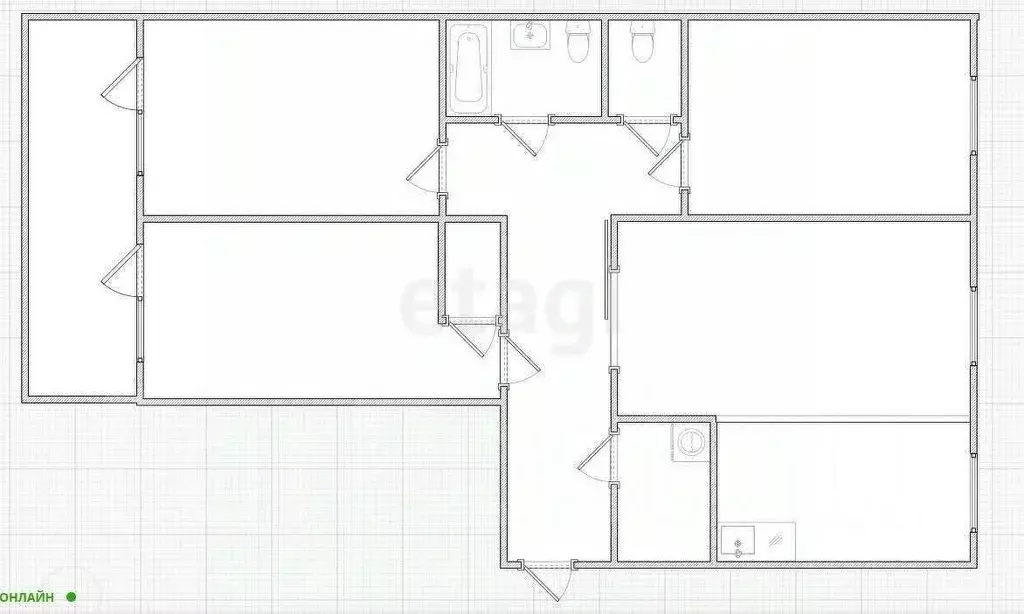 3-к кв. Приморский край, Владивосток ул. Басаргина, 20А (129.9 м) - Фото 1