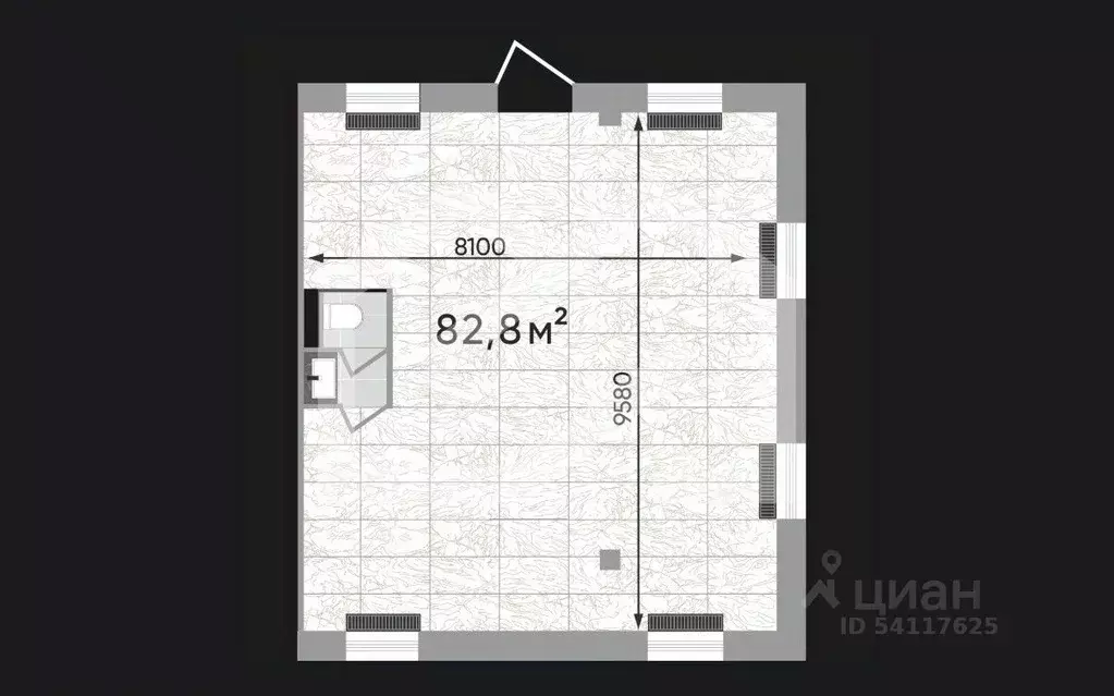 Торговая площадь в Москва Зорге 9 жилой комплекс, 9Ас4 (83 м) - Фото 2