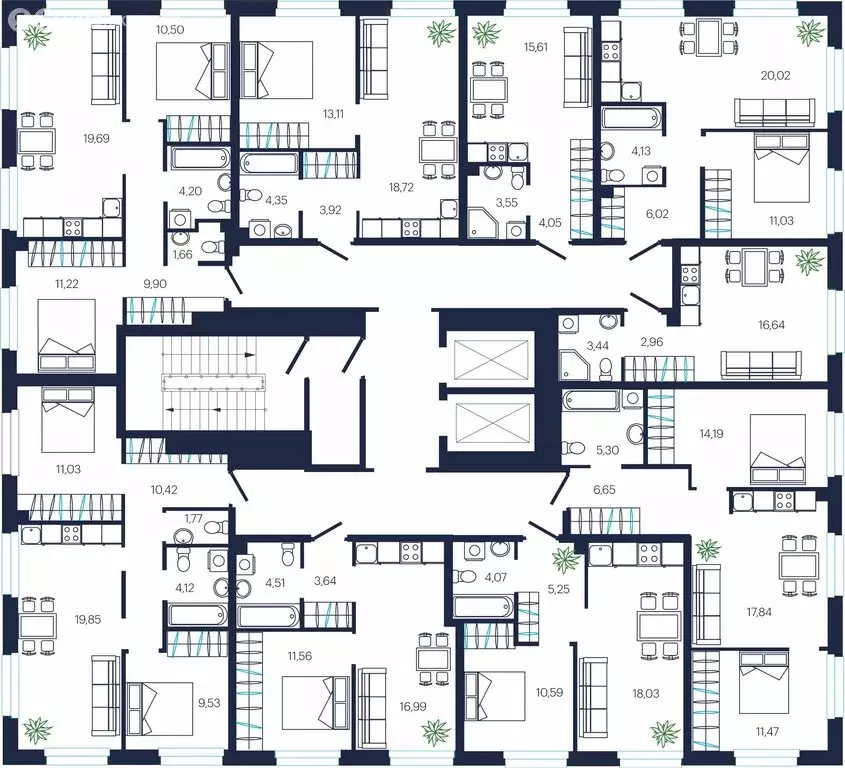 Квартира-студия: микрорайон Мелиораторов (23.21 м) - Фото 1