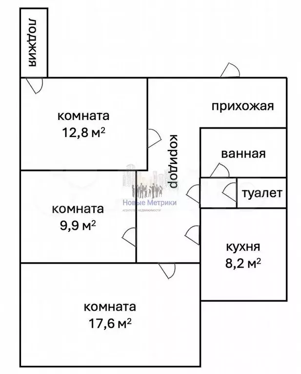 3-к. квартира, 71 м, 4/4 эт. - Фото 0