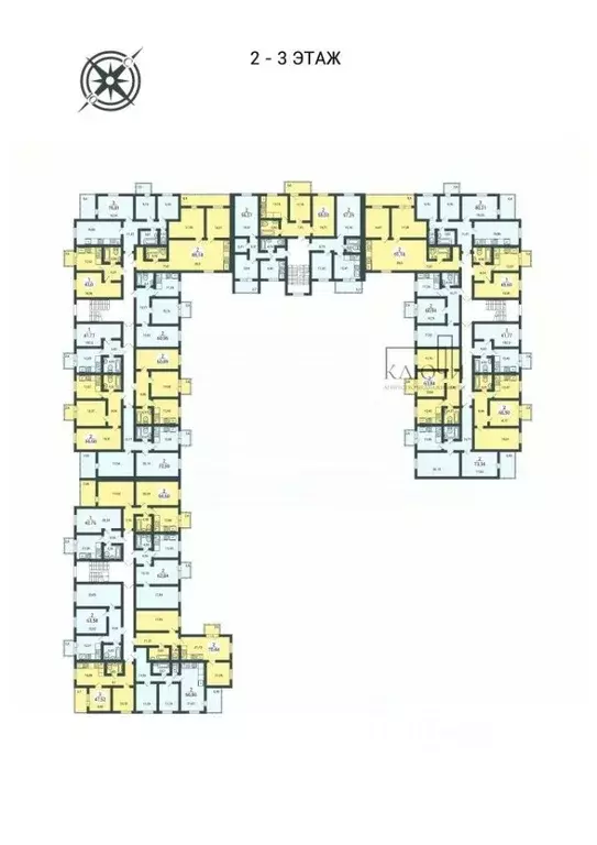 2-к кв. Челябинская область, Магнитогорск ул. Зеленый Лог, 61А/1 (63.0 ... - Фото 2