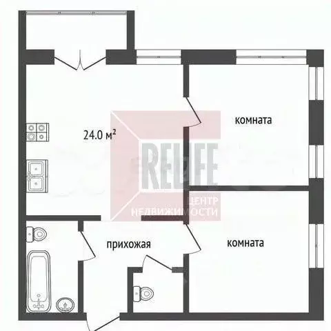 3-к кв. Калининградская область, Калининград Батальная ул., 65А (60.2 ... - Фото 2