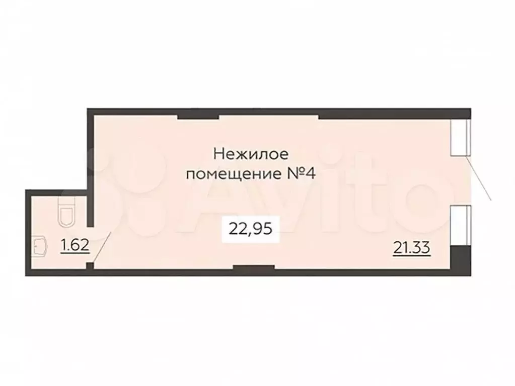 Продам помещение свободного назначения, 22.95 м - Фото 0