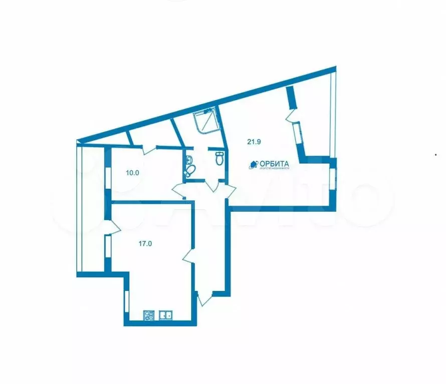 3-к. квартира, 86 м, 7/9 эт. - Фото 0
