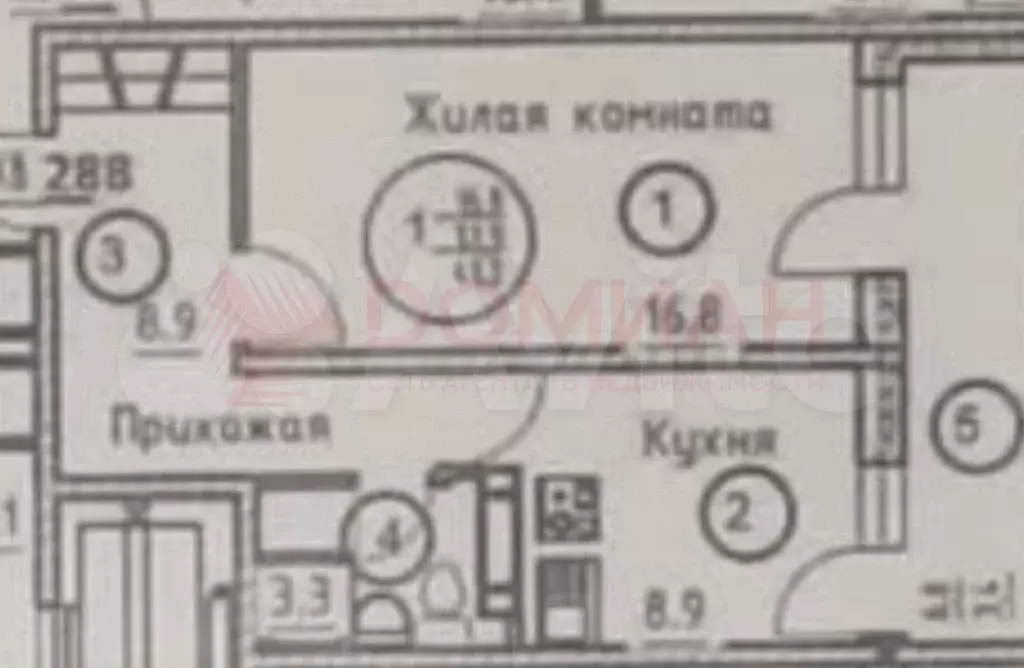 1-к. квартира, 41,3 м, 23/25 эт. - Фото 0