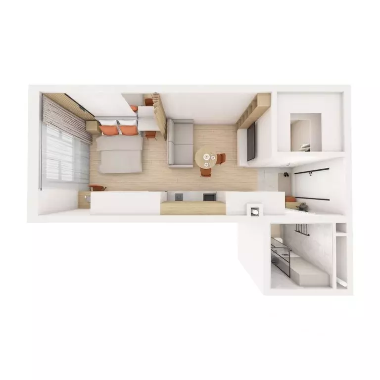 1-к кв. Приморский край, Владивосток ул. Нейбута (38.05 м) - Фото 2