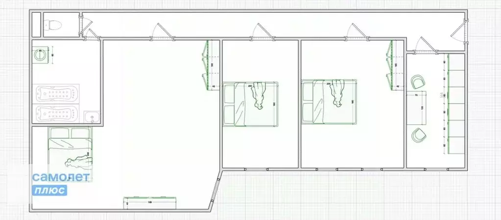 3-к кв. Санкт-Петербург 4-я Советская ул., 18/9 (100.4 м) - Фото 1