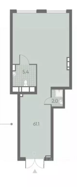 Торговая площадь в Москва Производственная ул., 17 (69 м) - Фото 2