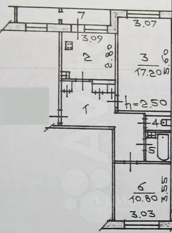 2-к кв. Чувашия, Чебоксары ул. Ахазова, 3 (55.7 м) - Фото 1
