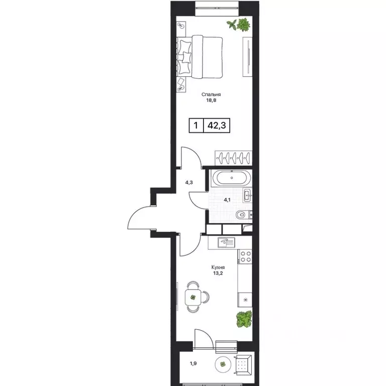 1-к кв. Московская область, Пушкино Пушкино Град жилой комплекс, к2 ... - Фото 1